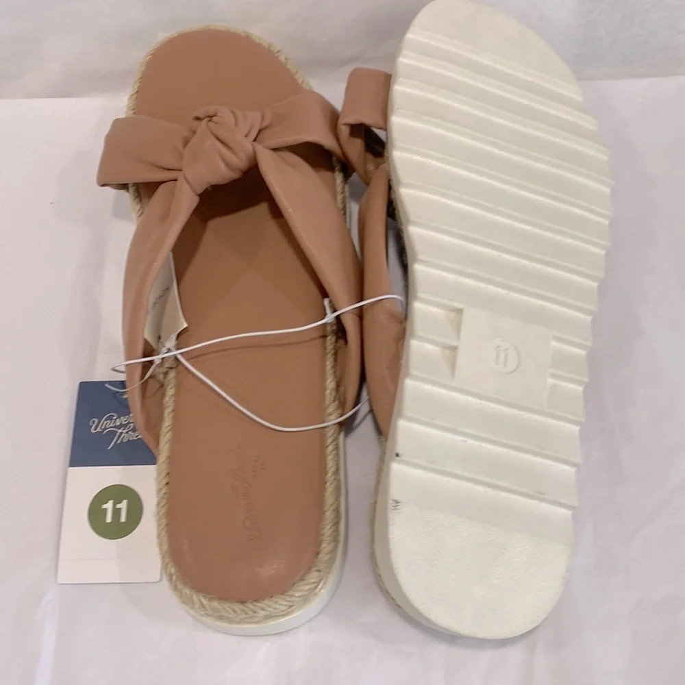 Women's Dena Knotted Espadrille Sandals - Universal Thread™ Tan Size 11